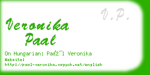 veronika paal business card